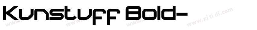 Kunstuff Bold字体转换